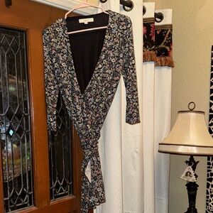 Loft, floral wrap dress.